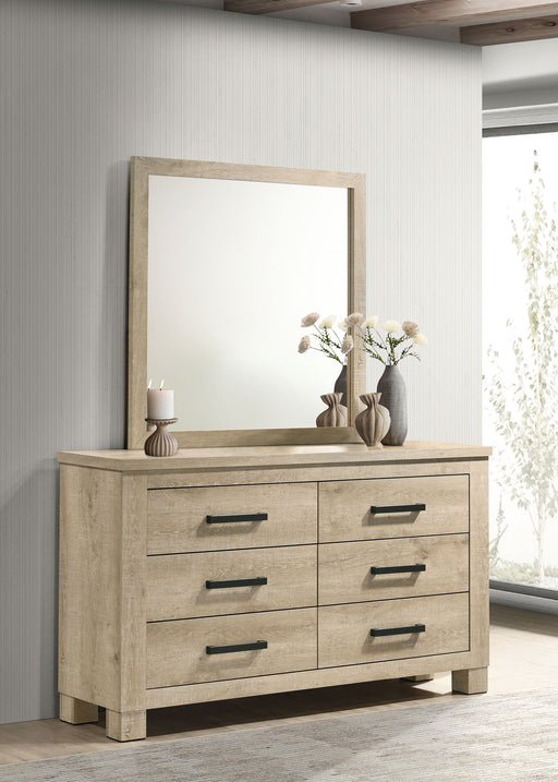 Oakglen Dresser With Mirrors - Furniture Land (Milwaukee, WI)