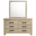 Oakglen Dresser With Mirrors - Furniture Land (Milwaukee, WI)