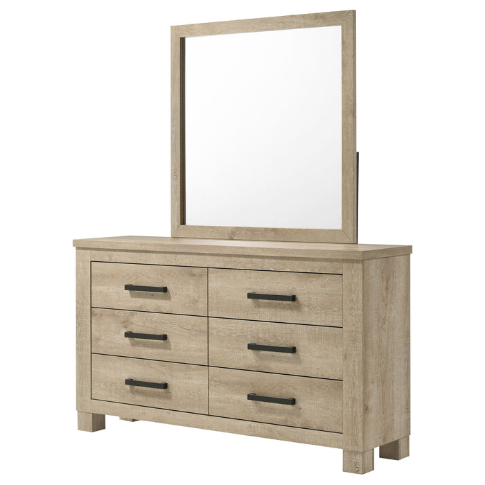Oakglen Dresser With Mirrors - Furniture Land (Milwaukee, WI)