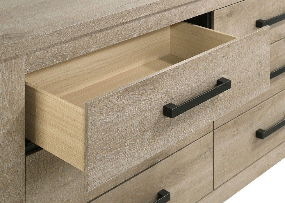 Oakglen Dresser With Mirrors - Furniture Land (Milwaukee, WI)