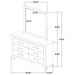 Oakglen Dresser With Mirrors - Furniture Land (Milwaukee, WI)