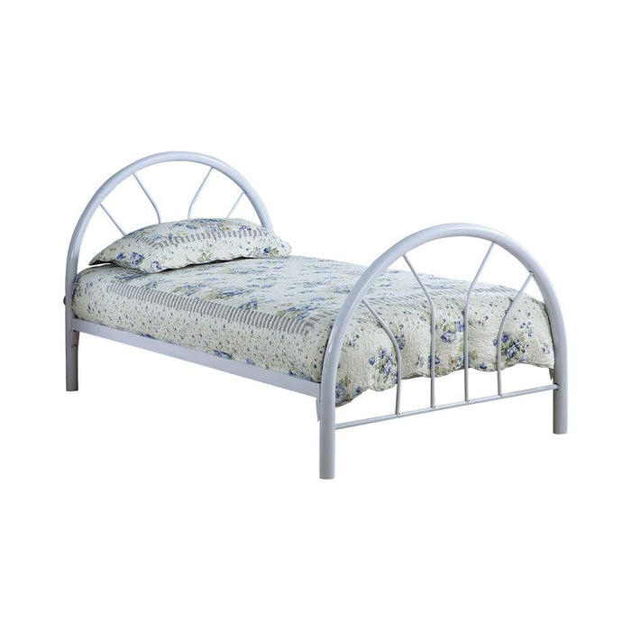 Marjorie Twin Platform Bed Black, Blue, & White - Furniture Land (Milwaukee, WI)