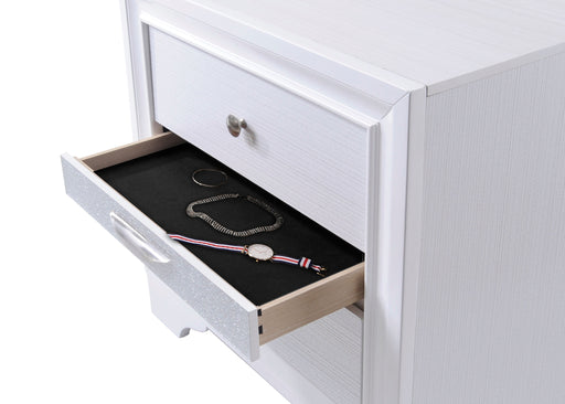 Naima White Nightstand - Furniture Land (Milwaukee, WI)