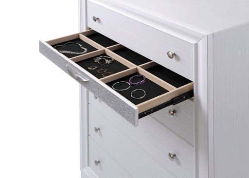 Naima White Chest - Furniture Land (Milwaukee, WI)