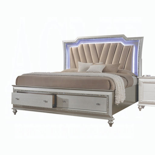 Kaitlyn CK Bed With Led and Storage - Furniture Land (Milwaukee, WI)