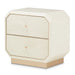 AICO La Rachelle Nightstand/End Table 2 Drawers in Medium Champagne - Furniture Land (Milwaukee, WI)