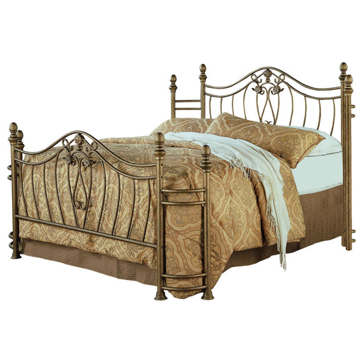 Sydney Eastern King & Queen Bed Antique Brushed Gold - Furniture Land (Milwaukee, WI)