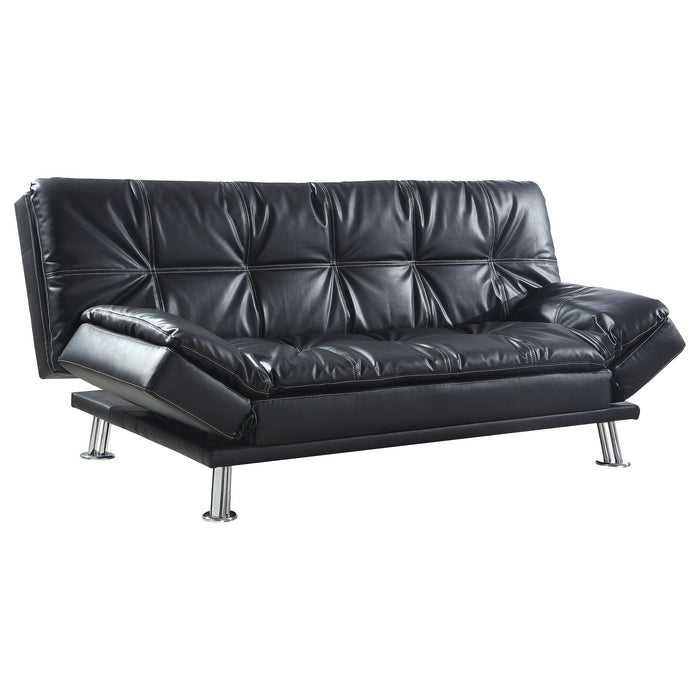 Dilleston Tufted Back Upholstered Sofa Bed Grey - Furniture Land (Milwaukee, WI)