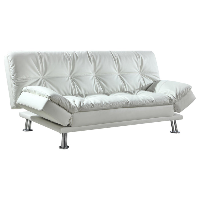 Dilleston Tufted Back Upholstered Sofa Bed Grey - Furniture Land (Milwaukee, WI)