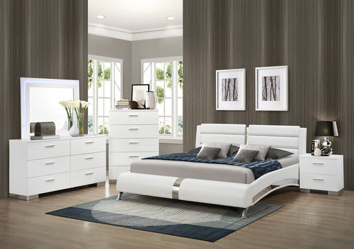 Jeremaine 5 Pc Bedroom Sets White - Furniture Land (Milwaukee, WI)