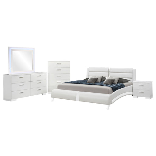Jeremaine 5 Pc Bedroom Sets White - Furniture Land (Milwaukee, WI)