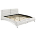 Jeremaine California King, E.King, & Queen Upholstered Bed White - Furniture Land (Milwaukee, WI)
