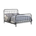 Livingston California King, E.King, & Queen Panel Metal Bed Dark Bronze - Furniture Land (Milwaukee, WI)