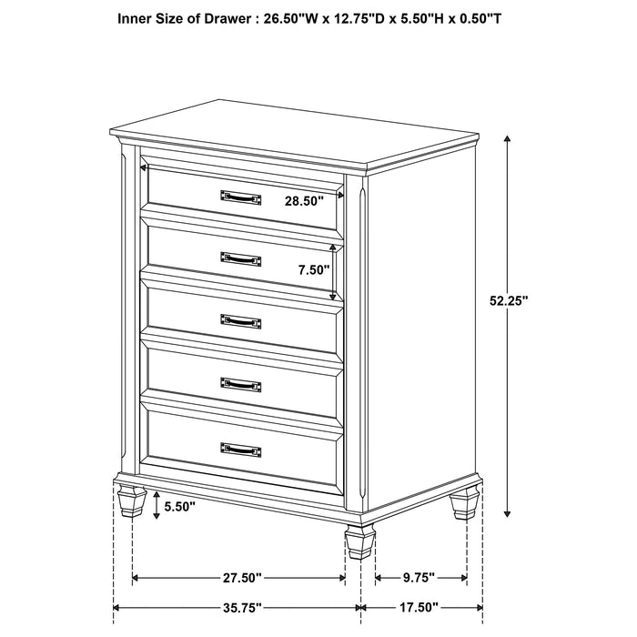 Devon Bedroom Set White - Furniture Land (Milwaukee, WI)