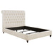 Devon Tufted Upholstered California King, Eastren King, & Queen Bed Beige - Furniture Land (Milwaukee, WI)