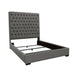 Camille Tall Tufted California King, E.King & Queen Bed Grey - Furniture Land (Milwaukee, WI)