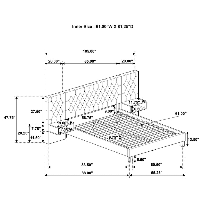 Marley Eastern King & Queen Bed - Furniture Land (Milwaukee, WI)