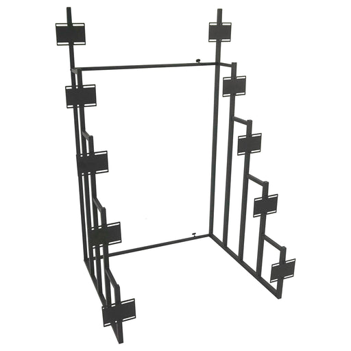 Duarto 5-tier Headboard Display Rack Black - Furniture Land (Milwaukee, WI)