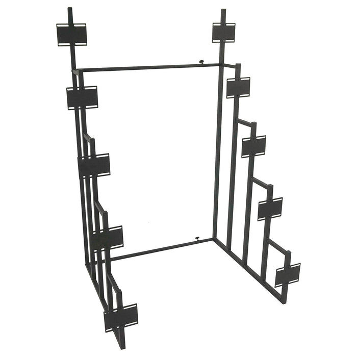 Duarto 5-tier Headboard Display Rack Black - Furniture Land (Milwaukee, WI)