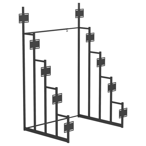 Duarto 5-tier Headboard Display Rack Black - Furniture Land (Milwaukee, WI)