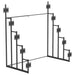 Duarto 5-tier Headboard Display Rack Black - Furniture Land (Milwaukee, WI)