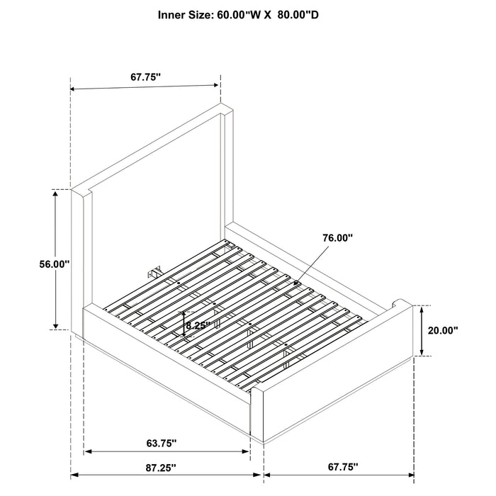 Nala Eastern King & Queen Bed - Furniture Land (Milwaukee, WI)
