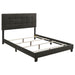Mapes Tufted Upholstered Eastern King, Queen, Twin & Full Bed Charcoal & Grey - Furniture Land (Milwaukee, WI)