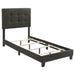 Mapes Tufted Upholstered Eastern King, Queen, Twin & Full Bed Charcoal & Grey - Furniture Land (Milwaukee, WI)