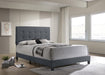 Mapes Tufted Upholstered Eastern King, Queen, Twin & Full Bed Charcoal & Grey - Furniture Land (Milwaukee, WI)