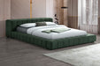 Trinity California King, E.king, Queen, & Full Bed Green & Light Taupe - Furniture Land (Milwaukee, WI)