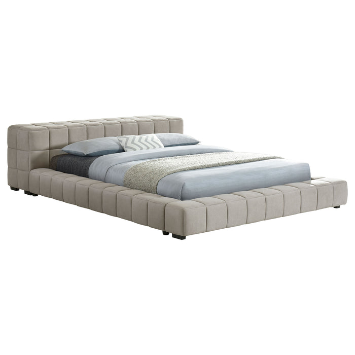 Trinity California King, E.king, Queen, & Full Bed Green & Light Taupe - Furniture Land (Milwaukee, WI)