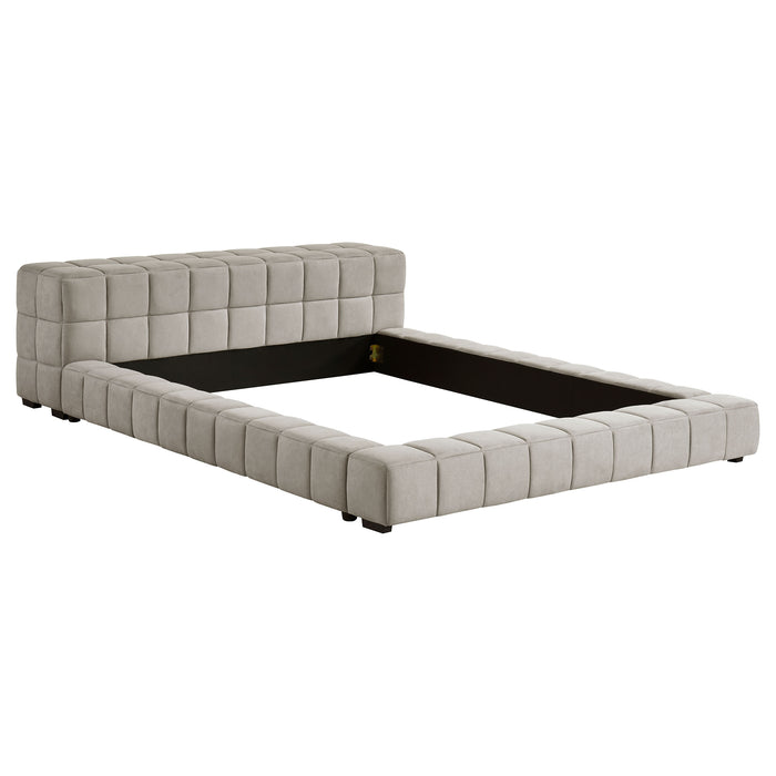 Trinity California King, E.king, Queen, & Full Bed Green & Light Taupe - Furniture Land (Milwaukee, WI)