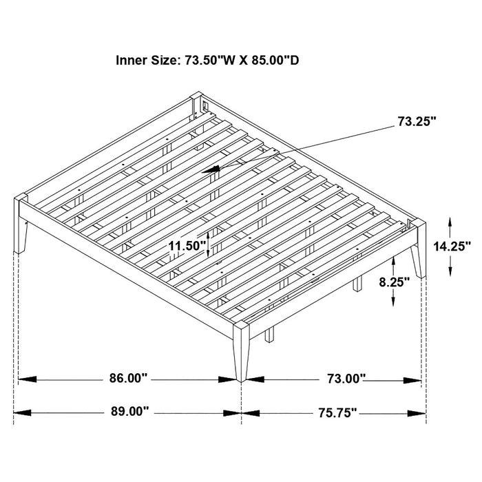 Hounslow Universal Platform Bed - Furniture Land (Milwaukee, WI)