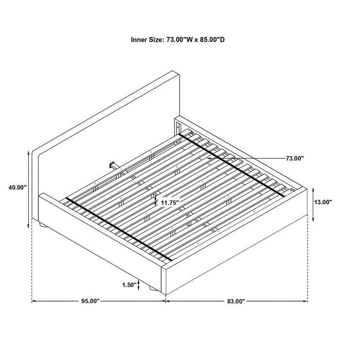 Gregory Bed Grey - Furniture Land (Milwaukee, WI)