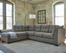 Pitkin 2-Piece Sectional with Chaise - Furniture Land (Milwaukee, WI)