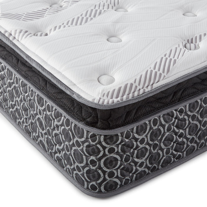 Hayes 11" Twin XL Pillow Top Memory Foam Hybrid Mattress - Furniture Land (Milwaukee, WI)