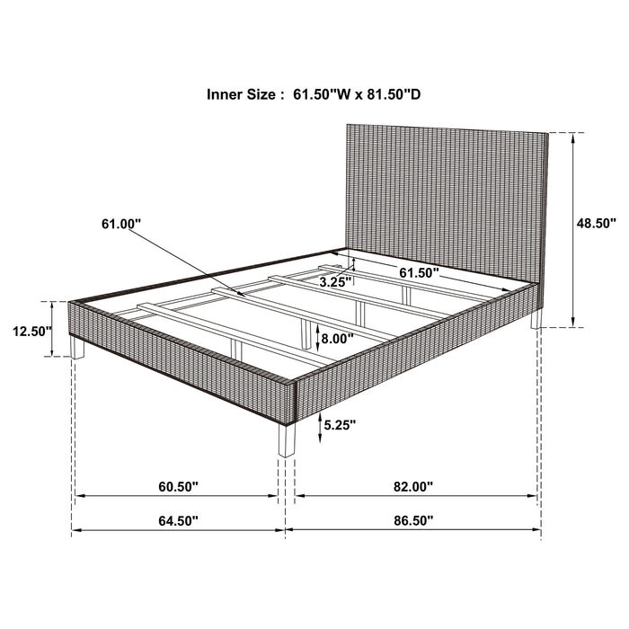 Zyla California King, E.King, & Queen Bed - Furniture Land (Milwaukee, WI)