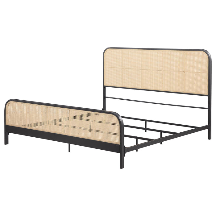 Lanewood Eastern King & Queen Bed Black & White - Furniture Land (Milwaukee, WI)