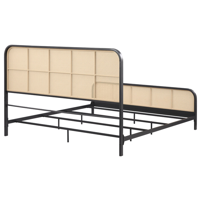 Lanewood Eastern King & Queen Bed Black & White - Furniture Land (Milwaukee, WI)