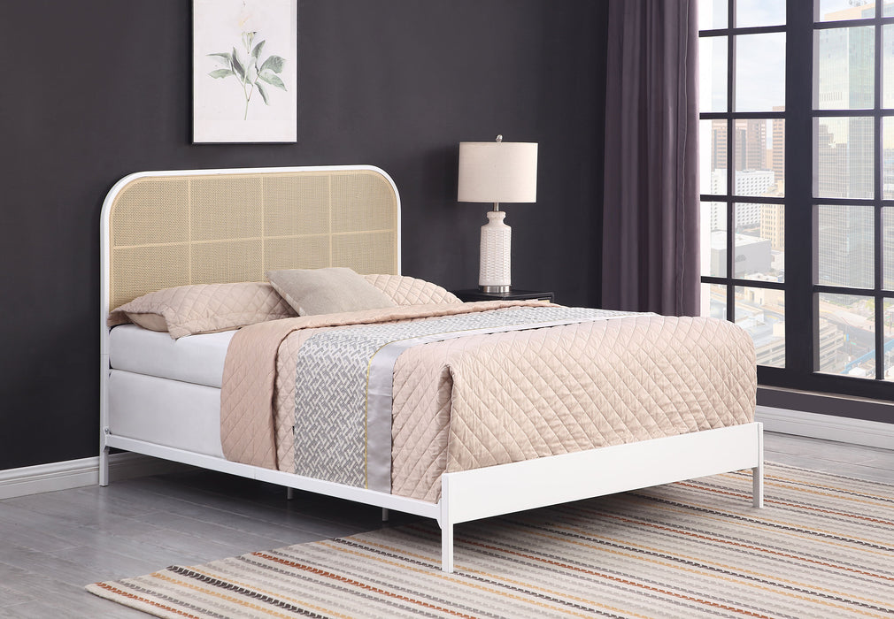 Amherst Eastern King, Queen, Full, & Twin Bed White & Black - Furniture Land (Milwaukee, WI)