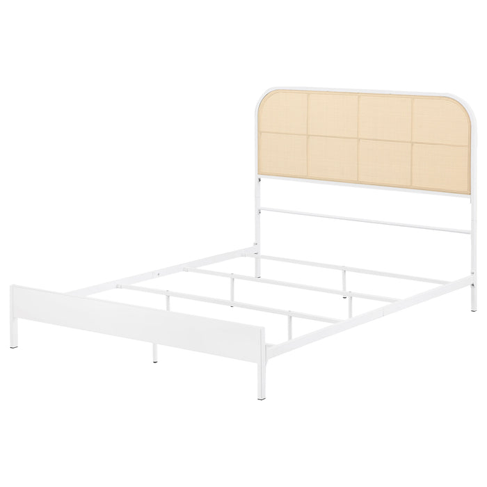 Amherst Eastern King, Queen, Full, & Twin Bed White & Black - Furniture Land (Milwaukee, WI)