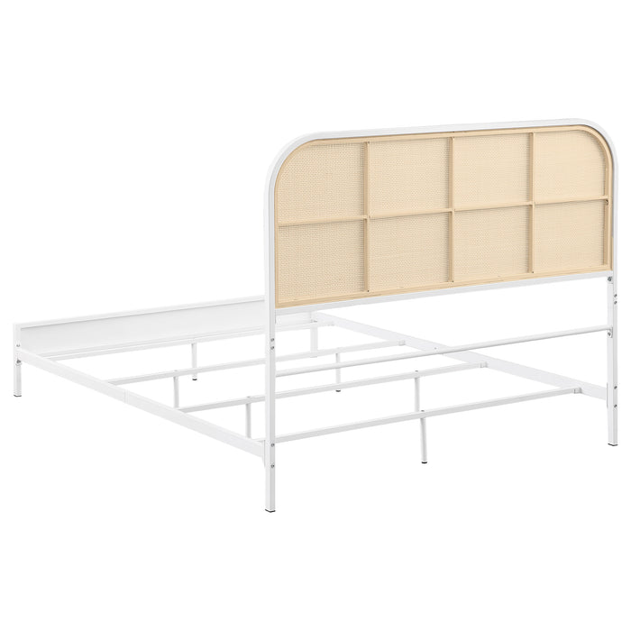 Amherst Eastern King, Queen, Full, & Twin Bed White & Black - Furniture Land (Milwaukee, WI)