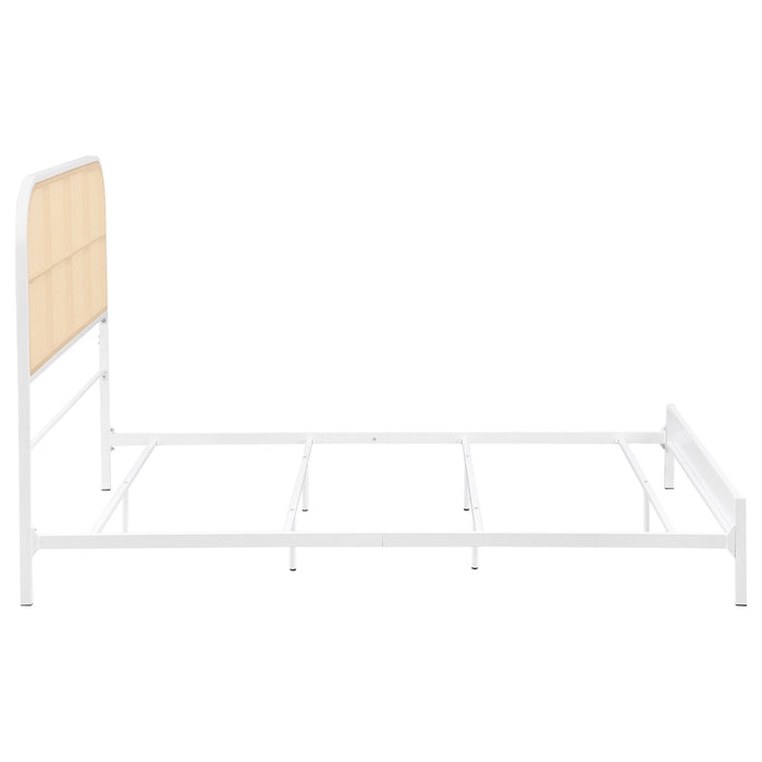 Amherst Eastern King, Queen, Full, & Twin Bed White & Black - Furniture Land (Milwaukee, WI)
