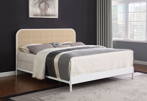 Amherst Eastern King, Queen, Full, & Twin Bed White & Black - Furniture Land (Milwaukee, WI)