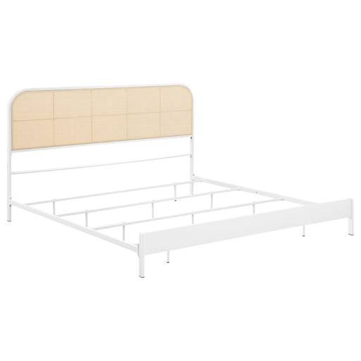 Amherst Eastern King, Queen, Full, & Twin Bed White & Black - Furniture Land (Milwaukee, WI)
