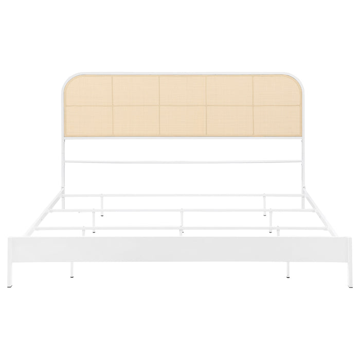 Amherst Eastern King, Queen, Full, & Twin Bed White & Black - Furniture Land (Milwaukee, WI)
