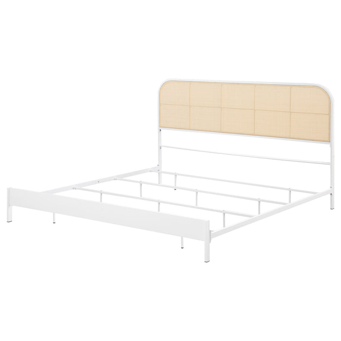 Amherst Eastern King, Queen, Full, & Twin Bed White & Black - Furniture Land (Milwaukee, WI)