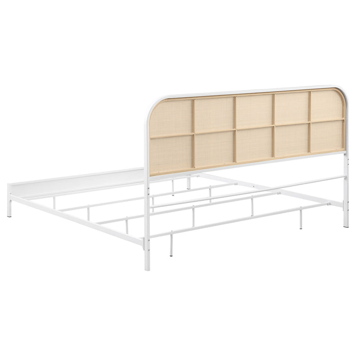 Amherst Eastern King, Queen, Full, & Twin Bed White & Black - Furniture Land (Milwaukee, WI)