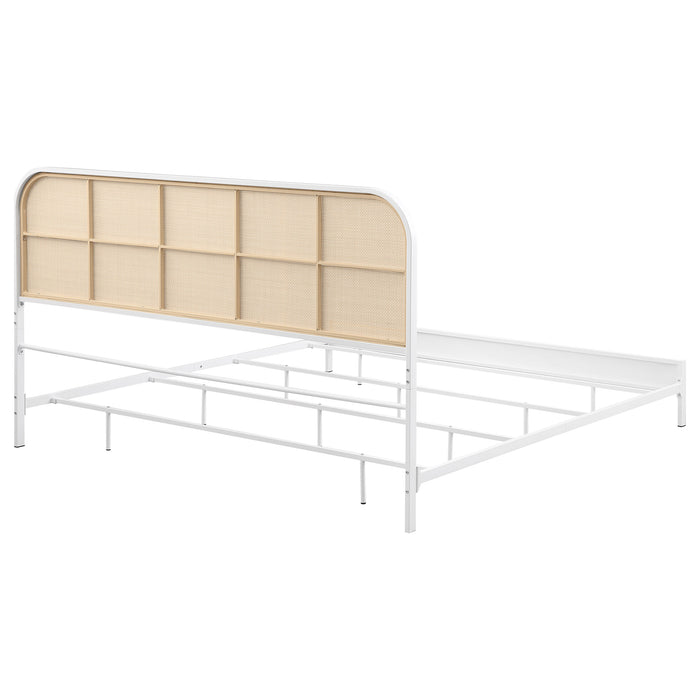 Amherst Eastern King, Queen, Full, & Twin Bed White & Black - Furniture Land (Milwaukee, WI)