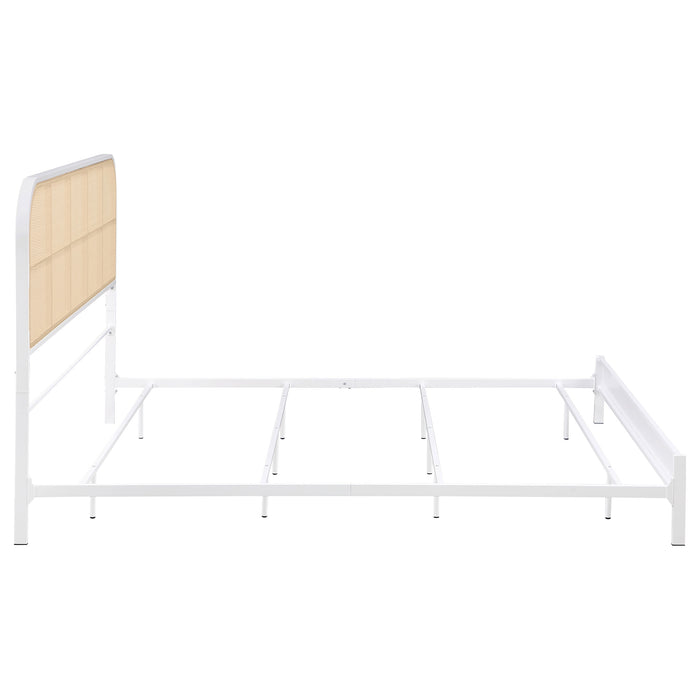 Amherst Eastern King, Queen, Full, & Twin Bed White & Black - Furniture Land (Milwaukee, WI)